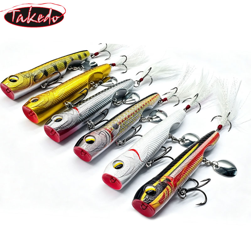 Fishing Hook Treble - TAKEDO 10G Topwater-Popper Angelköder Hartköder mit