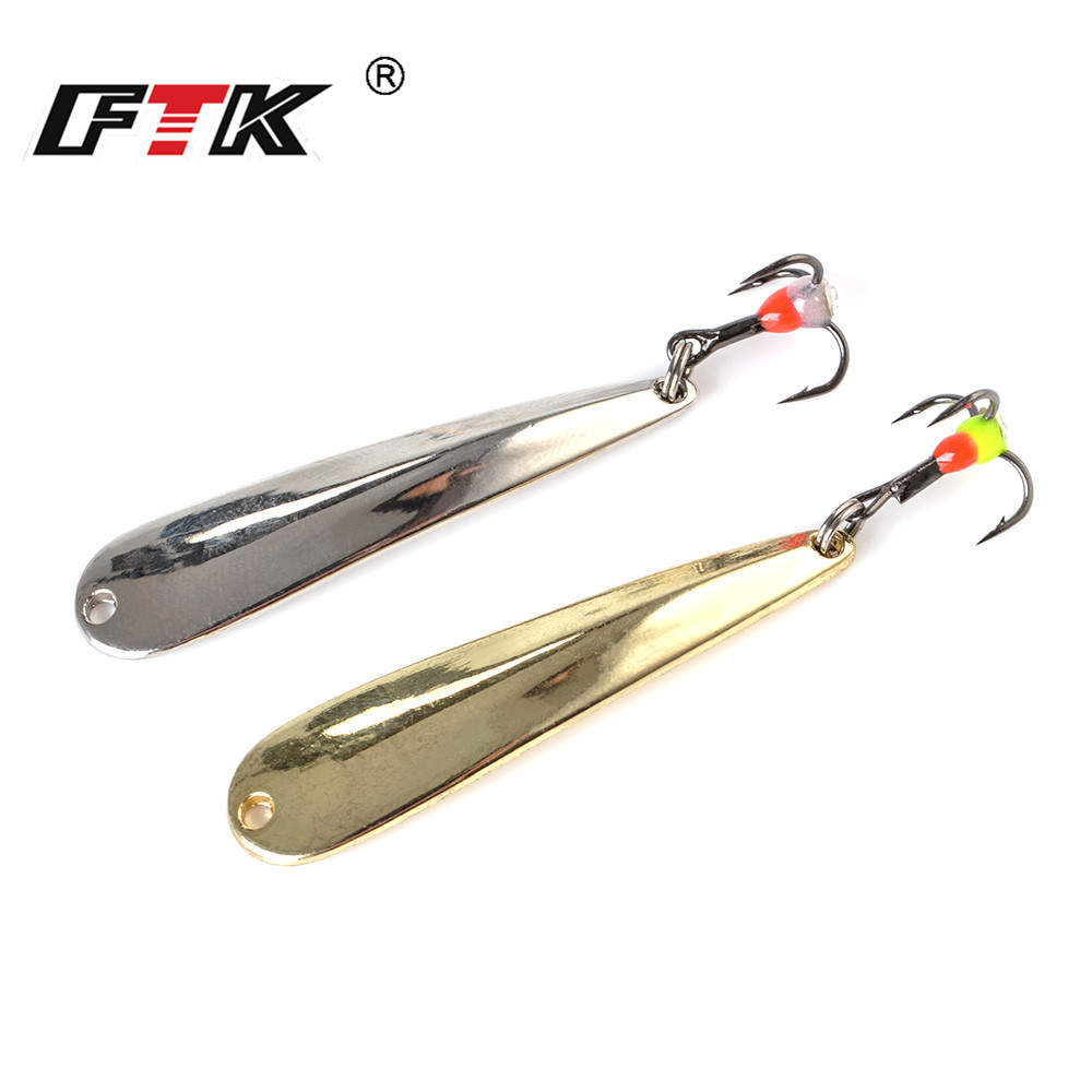 Fishing Hook Jig - FTK Eisfischen-Köder Metall Gold JIG 5g7g11g