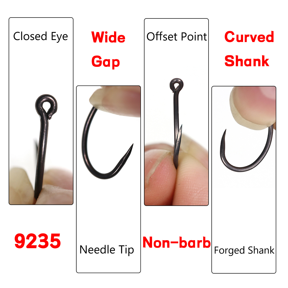 50 Stück Mattschwarze Karpfena – Fishing Hook Assortment Bewertung und Preis