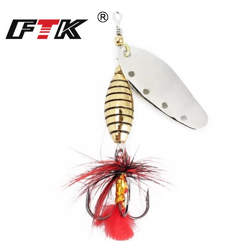 FTK 6g 12g 16g Metall Spinner  – Fishing Hook Treble Bewertung und Preis