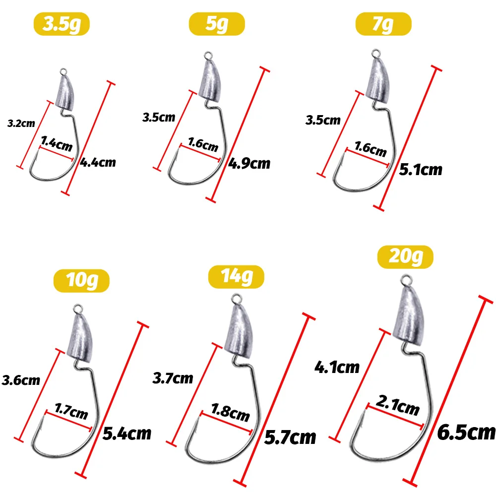 10PCS Metall Jig Kopf Wurm Hak – Fishing Hook Jig Bewertung und Preis
