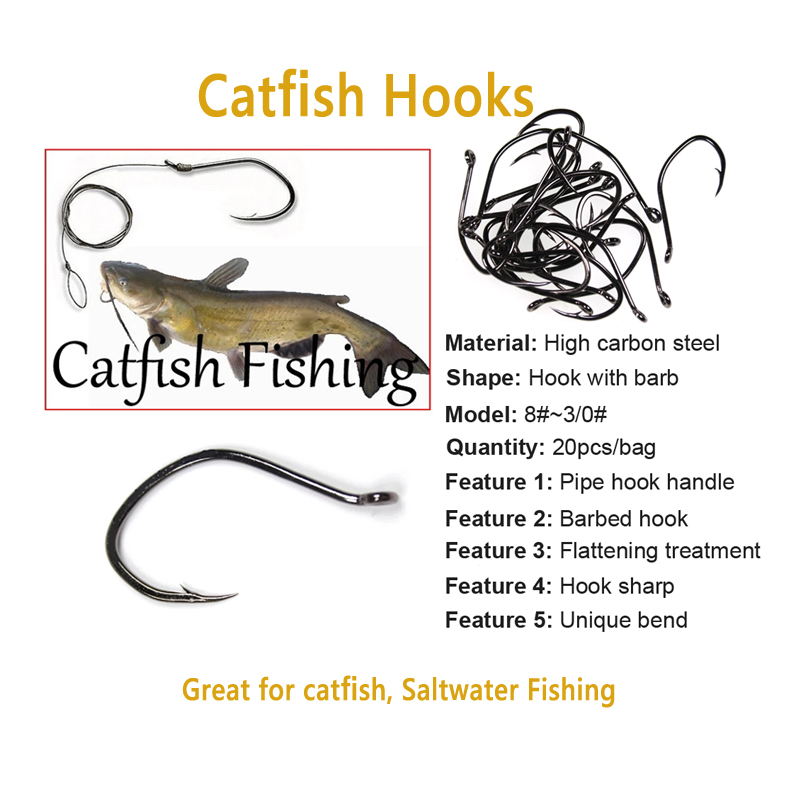 Wifreo 20 Stück V-förmige Wels – Fishing Hook Barbless Bewertung und Preis
